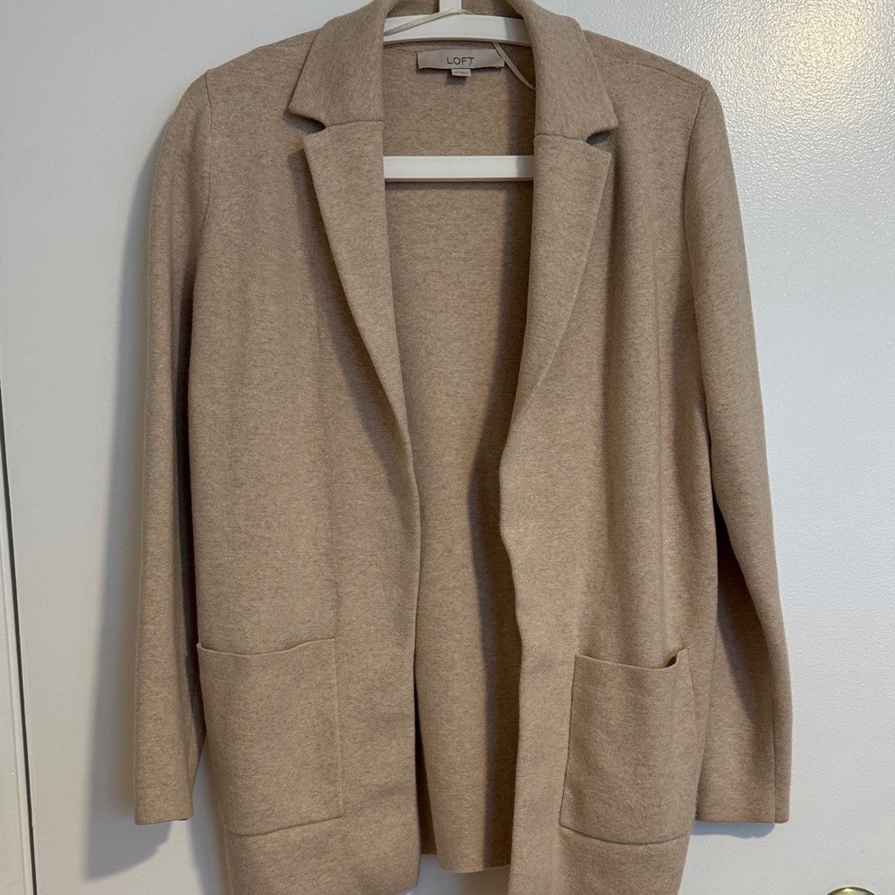 LOFT Beige Cardigan